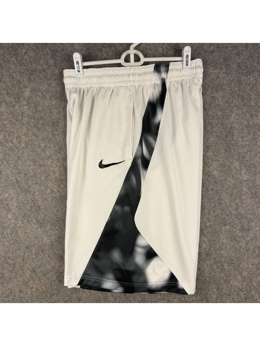 Nike Elite Posterize Dry Basketball Shorts AJ4217 White Black Men Large 11” 352